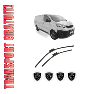 Set stergatoare auto PEUGEOT EXPERT Van (V_) din 2016-2024, pentru parbriz auto, 2 bucati, Bosch Aerotwin, din cauciuc siliconat rezistent, 4 Stickere Auto PEUGEOT