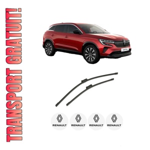 Set stergatoare auto RENAULT AUSTRAL din 2022, pentru parbriz auto, 2 bucati, Bosch Aerotwin, din cauciuc siliconat rezistent, 4 Stickere Auto RENAULT