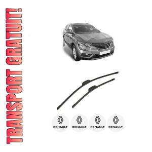Set stergatoare auto RENAULT KOLEOS II (HC_) din 2016-2020, pentru parbriz auto, 2 bucati, Bosch Aerotwin Retrofit, din cauciuc siliconat rezistent, 4 Stickere Auto RENAULT