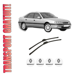 Set stergatoare auto RENAULT SAFRANE II (B54_) din 1996-2000, pentru parbriz auto, 2 bucati, Bosch Aerotwin Retro Truck, din cauciuc siliconat rezistent, 4 Stickere Auto RENAULT