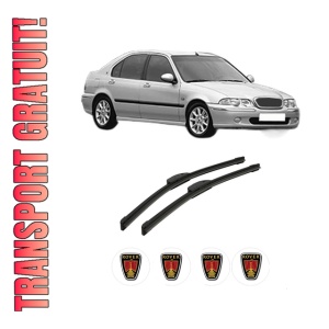 Set stergatoare auto ROVER 45 I Hatchback (RT) din 2000-2005, pentru parbriz auto, 2 bucati, Bosch Aerotwin Retrofit, din cauciuc siliconat rezistent, 4 Stickere Auto ROVER