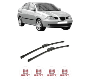 Set stergatoare auto SEAT CORDOBA (6L2) din 2002-2009, pentru parbriz auto, 2 bucati, Bosch Aerotwin Retrofit, din cauciuc siliconat rezistent, 4 Stickere Auto SEAT - Img 2
