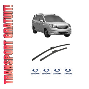 Set stergatoare auto SSANGYONG RODIUS II VAN (CA1) din 2015, pentru parbriz auto, 2 bucati, Bosch Aerotwin Retrofit, din cauciuc siliconat rezistent, 4 Stickere Auto SSANGYONG