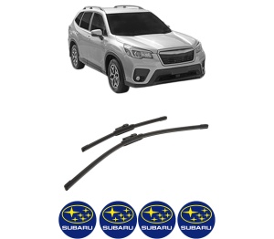 Set stergatoare auto SUBARU FORESTER (SK_) din 2018, pentru parbriz auto, 2 bucati, Bosch Aerotwin, din cauciuc siliconat rezistent, 4 Stickere Auto SUBARU - Img 2