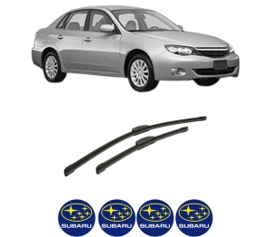Set stergatoare auto SUBARU IMPREZA Saloon (GJ_) din 2012-2016, pentru parbriz auto, 2 bucati, Bosch Aerotwin Retrofit, din cauciuc siliconat rezistent, 4 Stickere Auto SUBARU - Img 2