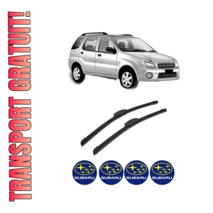 Set stergatoare auto SUBARU JUSTY III (G3X) din 2003, pentru parbriz auto, 2 bucati, Bosch Aerotwin Retrofit, din cauciuc siliconat rezistent, 4 Stickere Auto SUBARU