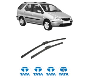 Set stergatoare auto TATA INDIGO MARINA (4_V2) din 2003-2010, pentru parbriz auto, 2 bucati, Bosch Aerotwin Retrofit, din cauciuc siliconat rezistent, 4 Stickere Auto TATA - Img 2