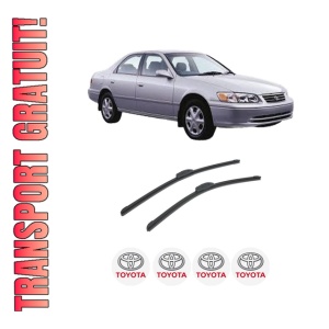Set stergatoare auto TOYOTA CAMRY Saloon (_V3_) din 2001-2006, pentru parbriz auto, 2 bucati, Bosch Aerotwin Retrofit, din cauciuc siliconat rezistent, 4 Stickere Auto TOYOTA