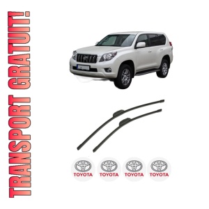 Set stergatoare auto TOYOTA LAND CRUISER VAN (_J15_) din 2011, pentru parbriz auto, 2 bucati, Bosch Aerotwin Retrofit, din cauciuc siliconat rezistent, 4 Stickere Auto TOYOTA
