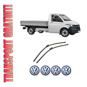 Set stergatoare auto Volkswagen CRAFTER Platform/Chassis (SZ_) din 2016-2024, pentru parbriz auto, 2 bucati, Bosch Aerotwin, din cauciuc siliconat rezistent, 4 Stickere Auto Volkswagen
