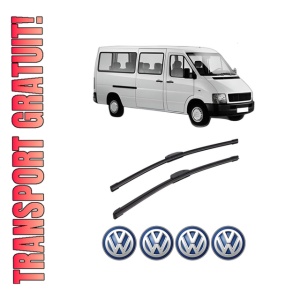 Set stergatoare auto Volkswagen LT 28-35 II Bus (2DB, 2DE, 2DK) din 1996-2006, pentru parbriz auto, 2 bucati, Bosch Aerotwin Retrofit, din cauciuc siliconat rezistent, 4 Stickere Auto Volkswagen