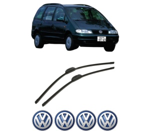 Set stergatoare auto Volkswagen SHARAN VAN (7M_) din 1996-2010, pentru parbriz auto, 2 bucati, Bosch Aerotwin Retrofit, din cauciuc siliconat rezistent, 4 Stickere Auto Volkswagen - Img 2