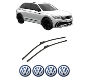 Set stergatoare auto Volkswagen TIGUAN (CT1) din 2023-2024, pentru parbriz auto, 2 bucati, Bosch Aerotwin, din cauciuc siliconat rezistent, 4 Stickere Auto Volkswagen - Img 2