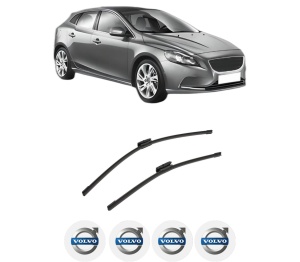 Set stergatoare auto VOLVO V40 Hatchback (525) din 2012-2019, pentru parbriz auto, 2 bucati, Bosch Aerotwin Multi, din cauciuc siliconat rezistent, 4 Stickere Auto VOLVO - Img 2