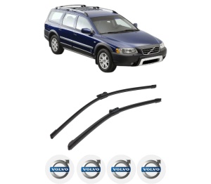 Set stergatoare auto VOLVO XC70 II (136) din 2007-2016, pentru parbriz auto, 2 bucati, Bosch Aerotwin, din cauciuc siliconat rezistent, 4 Stickere Auto VOLVO - Img 2
