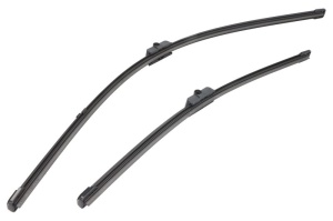 Set stergatoare BMW Seria 6 Convertible (F12) din 2010-2018, pentru parbriz auto, 2 bucati, Valeo Silencio, din cauciuc siliconat rezistent, 4 Stickere Auto BMW Seria v36193