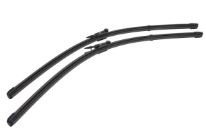 Set stergatoare CADILLAC BLS Wagon din 2007-2010, pentru parbriz auto, 2 bucati, Valeo Silencio Xtrm, din cauciuc siliconat rezistent, 4 Stickere Auto CADILLAC v38461