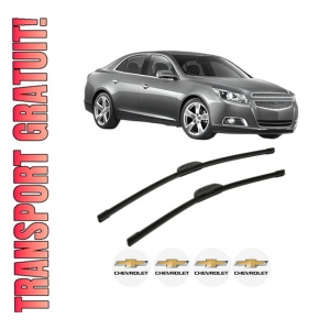 Set stergatoare CHEVROLET MALIBU (V300) din 2012, pentru parbriz auto, 2 bucati, Bosch Aerotwin Retrofit, din cauciuc siliconat rezistent, 4 Stickere Auto CHEVROLET