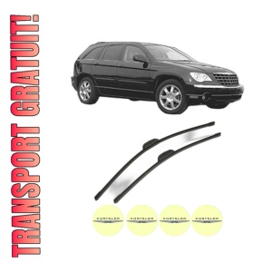 Set stergatoare CHRYSLER PACIFICA din 2003, pentru parbriz auto, 2 bucati, Bosch Aerotwin Retrofit, din cauciuc siliconat rezistent, 4 Stickere Auto CHRYSLER