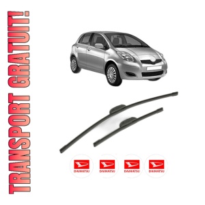 Set stergatoare DAIHATSU CHARADE VIII din 2011, pentru parbriz auto, 2 bucati, Bosch Aerotwin Retrofit, din cauciuc siliconat rezistent, 4 Stickere Auto DAIHATSU
