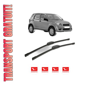 Set stergatoare DAIHATSU TERIOS (J2_, F7__) din 2005-2010, pentru parbriz auto, 2 bucati, Bosch Aerotwin Retrofit, din cauciuc siliconat rezistent, 4 Stickere Auto DAIHATSU