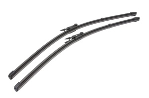 Set stergatoare FORD USA MUSTANG Convertible din 2005-2024, pentru parbriz auto, 2 bucati, Valeo Silencio Xtrm, din cauciuc siliconat rezistent, 4 Stickere Auto FORD USA v39301