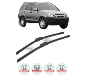 Set stergatoare HONDA CR-V II (RD_) din 2001-2005, pentru parbriz auto, 2 bucati, Bosch Aerotwin Retrofit, din cauciuc siliconat rezistent, 4 Stickere Auto HONDA v42581