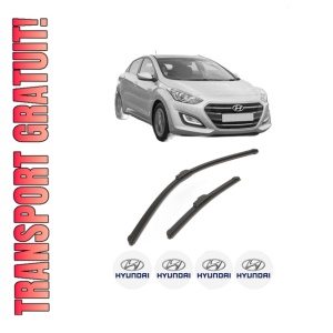 Set stergatoare HYUNDAI i30 Hatchback Van (GDE) din 2015, pentru parbriz auto, 2 bucati, Bosch Aerotwin Retrofit, din cauciuc siliconat rezistent, 4 Stickere Auto HYUNDAI