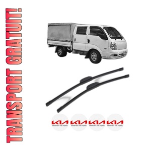 Set stergatoare KIA K2900 din 2008, pentru parbriz auto, 2 bucati, Bosch Aerotwin Retrofit, din cauciuc siliconat rezistent, 4 Stickere Auto KIA