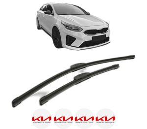 Set stergatoare KIA PROCEED Combi Van (CD) din 2018-2020, pentru parbriz auto, 2 bucati, Bosch Aerotwin Retrofit, din cauciuc siliconat rezistent, 4 Stickere Auto KIA v44641