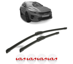 Set stergatoare KIA XCEED (CD) din 2019-2024, pentru parbriz auto, 2 bucati, Bosch Aerotwin Retrofit, din cauciuc siliconat rezistent, 4 Stickere Auto KIA v44576