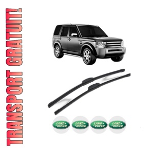 Set stergatoare LAND ROVER DISCOVERY III VAN (L319) din 2007-2009, pentru parbriz auto, 2 bucati, Bosch Aerotwin Retrofit, din cauciuc siliconat rezistent, 4 Stickere Auto LAND ROVER
