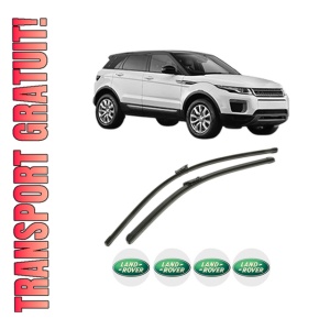 Set stergatoare LAND ROVER RANGE ROVER EVOQUE (L551) din 2018-2020, pentru parbriz auto, 2 bucati, Bosch Aerotwin, din cauciuc siliconat rezistent, 4 Stickere Auto LAND ROVER