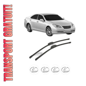 Set stergatoare LEXUS ES (MCV_, VZV_) din 2001-2006, pentru parbriz auto, 2 bucati, Bosch Aerotwin Retrofit, din cauciuc siliconat rezistent, 4 Stickere Auto LEXUS