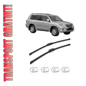 Set stergatoare LEXUS LX (_J2_) din 2007-2015, pentru parbriz auto, 2 bucati, Bosch Aerotwin Retrofit, din cauciuc siliconat rezistent, 4 Stickere Auto LEXUS