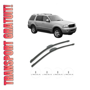 Set stergatoare LINCOLN AVIATOR din 2002-2005, pentru parbriz auto, 2 bucati, Bosch Aerotwin Retrofit, din cauciuc siliconat rezistent, 4 Stickere Auto LINCOLN