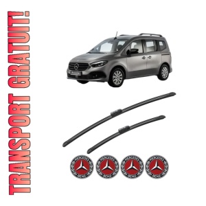 Set stergatoare MERCEDES-BENZ CITAN Box Body/MPV (W420) din 2021-2022, pentru parbriz auto, 2 bucati, Bosch Aerotwin, din cauciuc siliconat rezistent, 4 Stickere Auto MERCEDES-BENZ