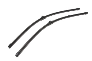 Set stergatoare MERCEDES-BENZ E-CLASS (W212) din 2009-2016, pentru parbriz auto, 2 bucati, Valeo Silencio, din cauciuc siliconat rezistent, 4 Stickere Auto MERCEDES-BENZ v37189