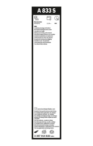 Set stergatoare MERCEDES-BENZ GLS (X167) din 2019-2023, pentru parbriz auto, 2 bucati, Bosch 0, din cauciuc siliconat rezistent, 4 Stickere Auto MERCEDES-BENZ v49101