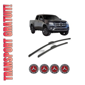 Set stergatoare MERCEDES-BENZ X-CLASS Platform/Chassis (470) din 2017, pentru parbriz auto, 2 bucati, Bosch Aerotwin Retrofit, din cauciuc siliconat rezistent, 4 Stickere Auto MERCEDES-BENZ