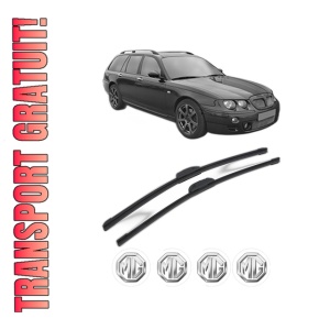 Set stergatoare MG MG ZT- T din 2001-2005, pentru parbriz auto, 2 bucati, Bosch Aerotwin Retrofit, din cauciuc siliconat rezistent, 4 Stickere Auto MG