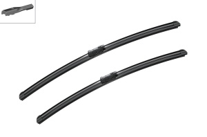 Set stergatoare MINI MINI COUNTRYMAN (U25) din 2023-2024, pentru parbriz auto, 2 bucati, Bosch Aerotwin, din cauciuc siliconat rezistent, 4 Stickere Auto MINI v52734