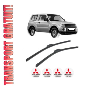 Set stergatoare MITSUBISHI PAJERO IV (V8_W, V9_W) din 2006-2014, pentru parbriz auto, 2 bucati, Bosch Aerotwin Retrofit, din cauciuc siliconat rezistent, 4 Stickere Auto MITSUBISHI