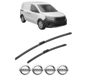 Set stergatoare NISSAN TOWNSTAR MPV (XFK) din 2021-2022, pentru parbriz auto, 2 bucati, Bosch Aerotwin, din cauciuc siliconat rezistent, 4 Stickere Auto NISSAN v49401