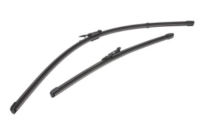 Set stergatoare OPEL CORSA E Hatchback Van (X15) din 2014-2015, pentru parbriz auto, 2 bucati, Valeo Silencio Xtrm, din cauciuc siliconat rezistent, 4 Stickere Auto OPEL v39553