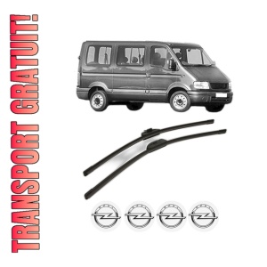 Set stergatoare OPEL MOVANO A Bus (X70) din 1998-2007, pentru parbriz auto, 2 bucati, Bosch Aerotwin Retro Truck, din cauciuc siliconat rezistent, 4 Stickere Auto OPEL