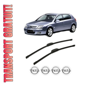Set stergatoare OPEL SIGNUM Hatchback (Z03) din 2003-2008, pentru parbriz auto, 2 bucati, Bosch Aerotwin Retrofit, din cauciuc siliconat rezistent, 4 Stickere Auto OPEL