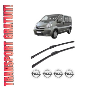 Set stergatoare OPEL VIVARO A Bus (X83) din 2001-2006, pentru parbriz auto, 2 bucati, Bosch Aerotwin Retrofit, din cauciuc siliconat rezistent, 4 Stickere Auto OPEL