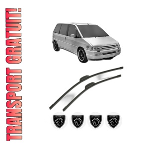 Set stergatoare PEUGEOT 806 Van (AF_) din 1998-2000, pentru parbriz auto, 2 bucati, Bosch Aerotwin Retrofit, din cauciuc siliconat rezistent, 4 Stickere Auto PEUGEOT