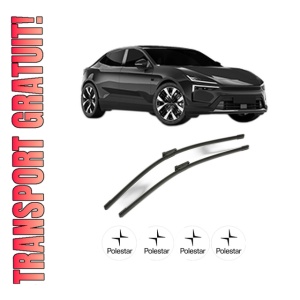 Set stergatoare POLESTAR POLESTAR 4 din 2023, pentru parbriz auto, 2 bucati, Bosch Aerotwin, din cauciuc siliconat rezistent, 4 Stickere Auto POLESTAR